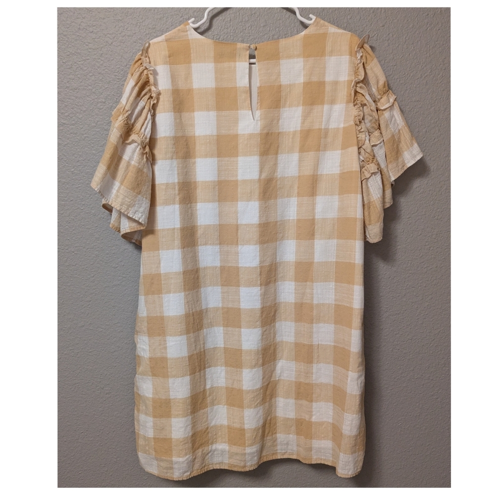 Who What Wear Checkered Shift Dress with Belt Sz. XXL - Picture 4 of 8